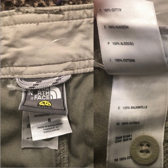 The North Face crop beige pants with drawstring hem in size 8 - Picture 8 of 8